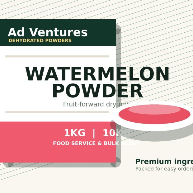 Watermelon Powder Ad Ventures branded pack mockup
